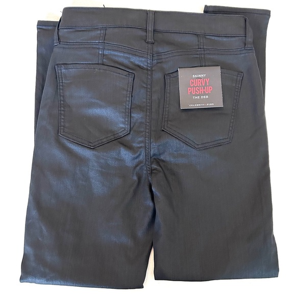 Curvy Black High Rise Skinny Celebrity Pink Jeans Size 7/28 - Picture 6 of 6